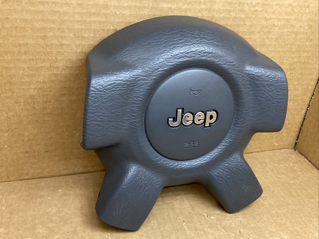 02 07 Jeep Liberty Front Left Driver Side Steering Wheel Air Bag Airbag Gray DB2