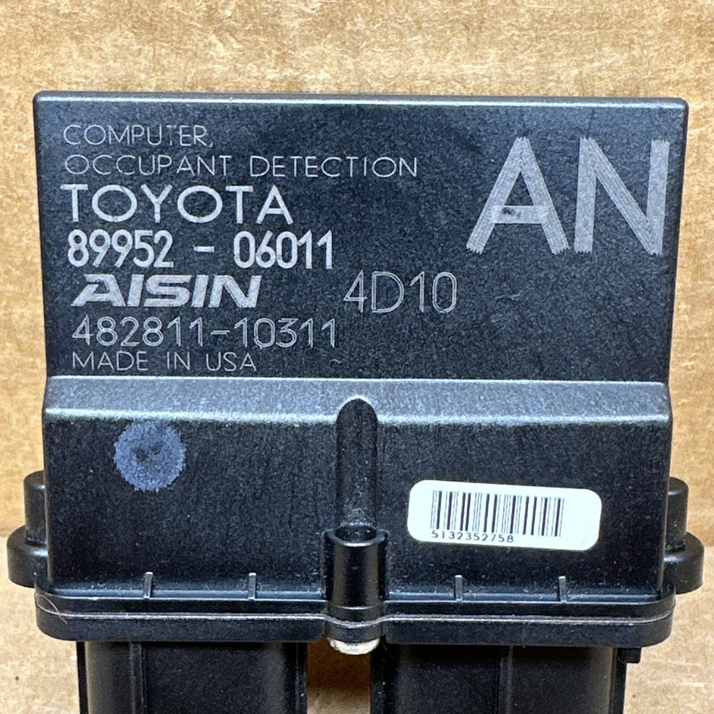 2012 2015 Camry Front Passenger Seat Occupant Detection Module AN 89952 060111