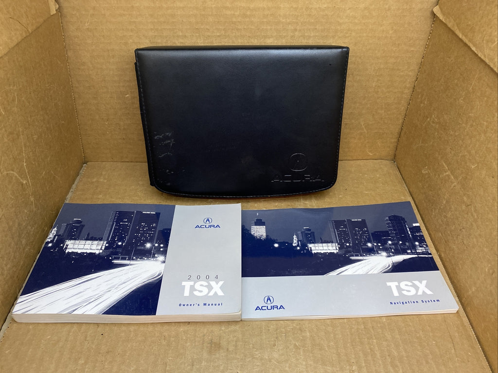2004 04 Acura TSX Owner's Owners Owner Manual Book Guide Set Case OEM1