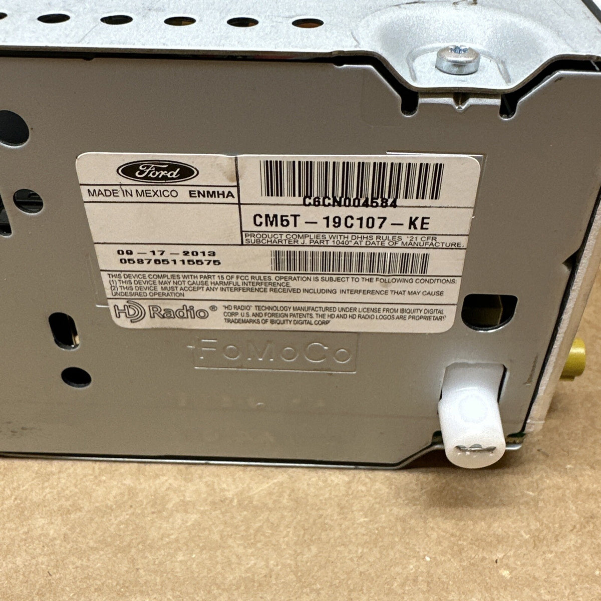 2012 2014 Ford Focus OEM Radio AM FM CD Disc Player CM5T 19C107 KE1
