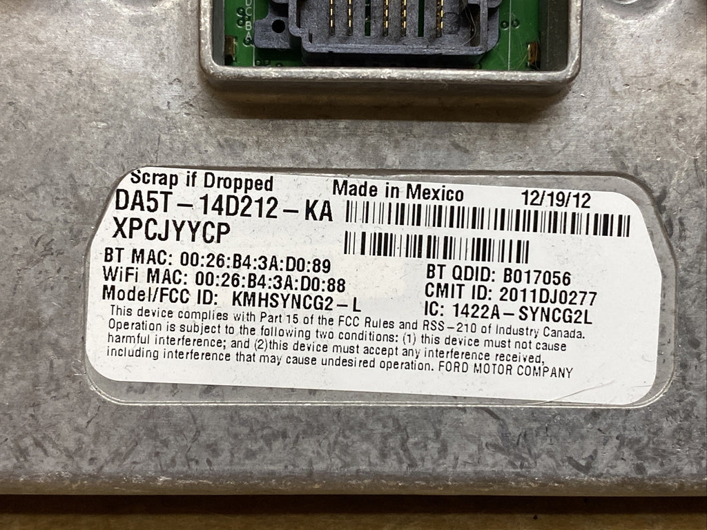 2011 2014 Ford Edge Sync APIM Module DA5T 14D212 KA DM5T 14D205 AF 1
