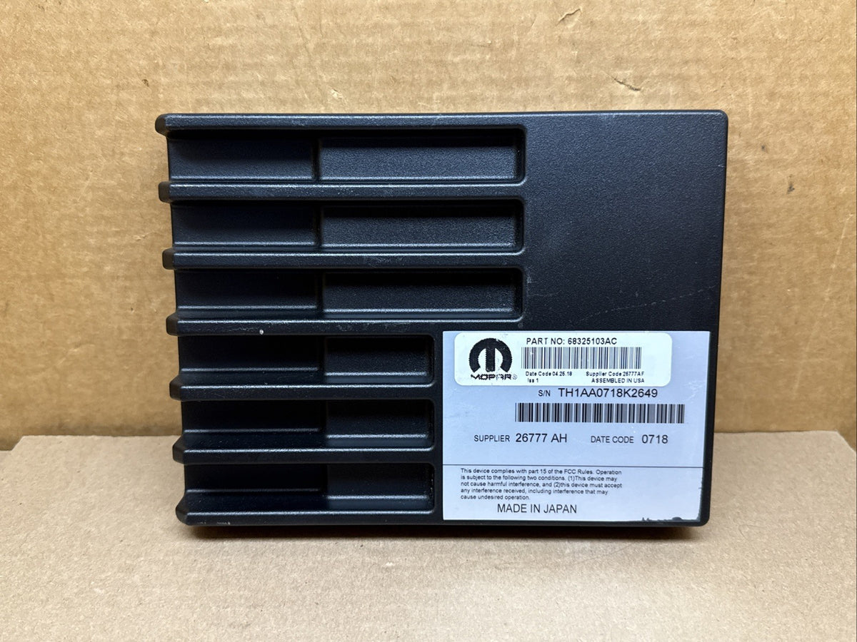 2018 2021 Jeep Grand Cherokee Radio Amplifier Amp 68325103AC0