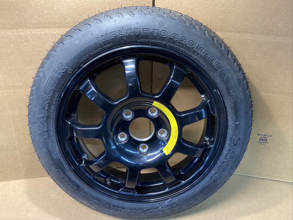 2006 2019 Hyundai Sonata Spare Tire Black Spoked OEM T125/80D161