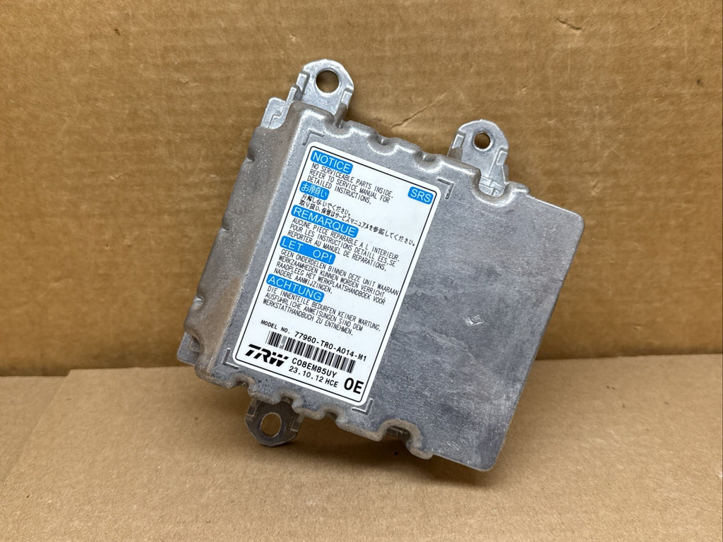 2012 Honda Civic Air Bag Airbag Computer Control Module Unit 77960 TR0 A014 M10