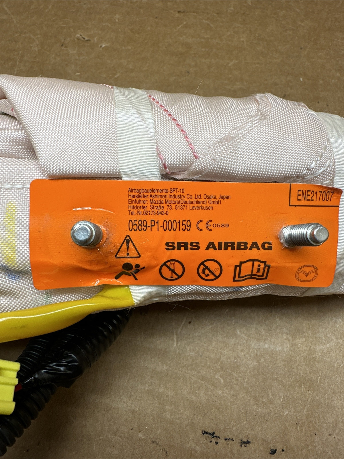 2013 2016 Mazda CX 5 CX5 CX 5 Front Right Side Passenger Seat Air Bag Airbag 6