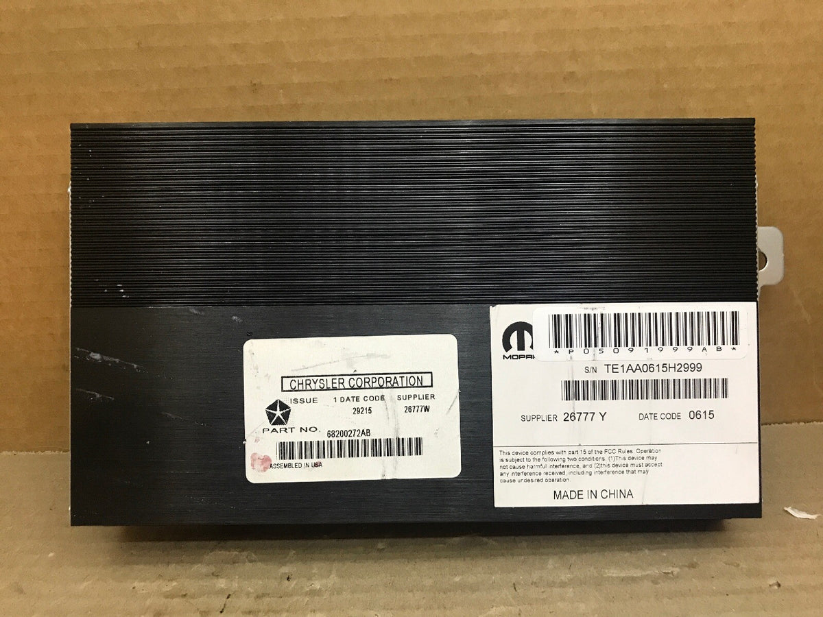 15 17 Jeep Cherokee Radio Audio Stereo Amplifier Amp P05091999AB 68200272AB0