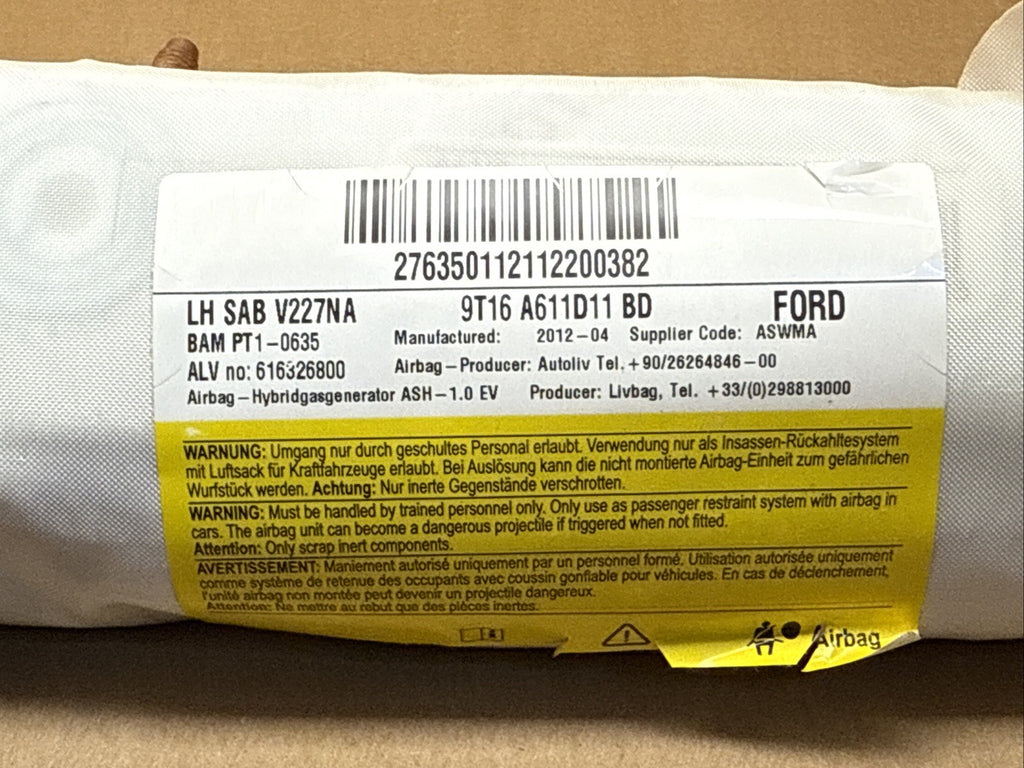 2010 2013 Ford Transit Connect Front Left Side Driver Seat Air Bag Airbag3