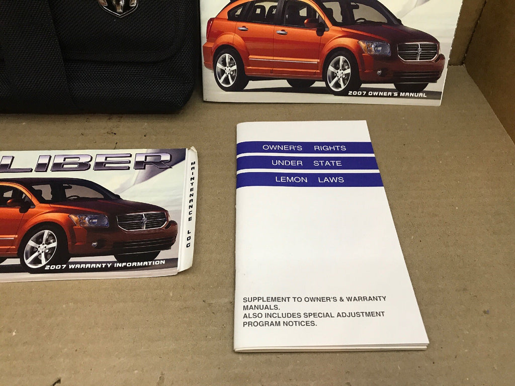 2007 07 DODGE CALIBER OWNER'S OWNERS OWNER MANUAL BOOK GUIDE SET CASE OEM4