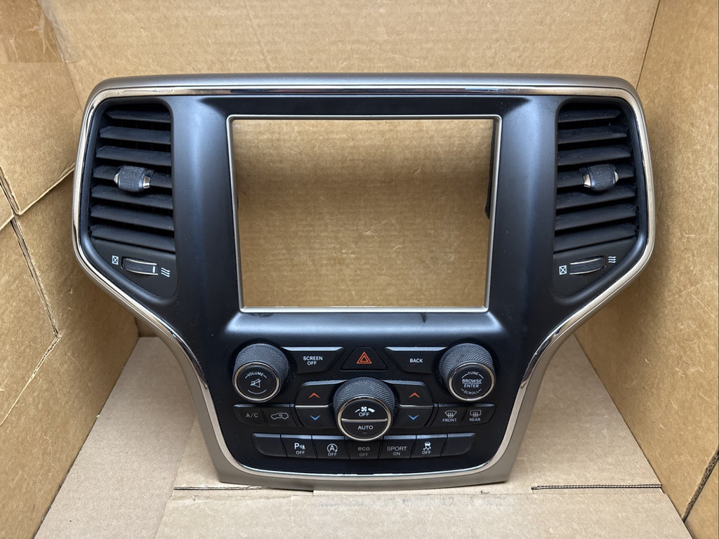 2016 2018 Jeep Grand Cherokee Temperature Control Unit Radio Bezel 68254007AG0