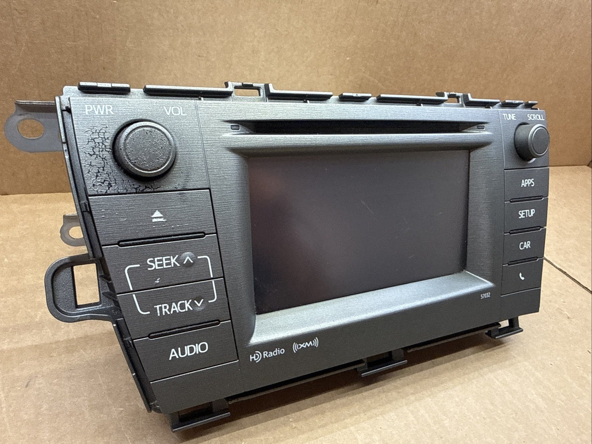 2012 - 2015 Toyota Prius Radio Screen Display Unit and Receiver OEM 86140-470601