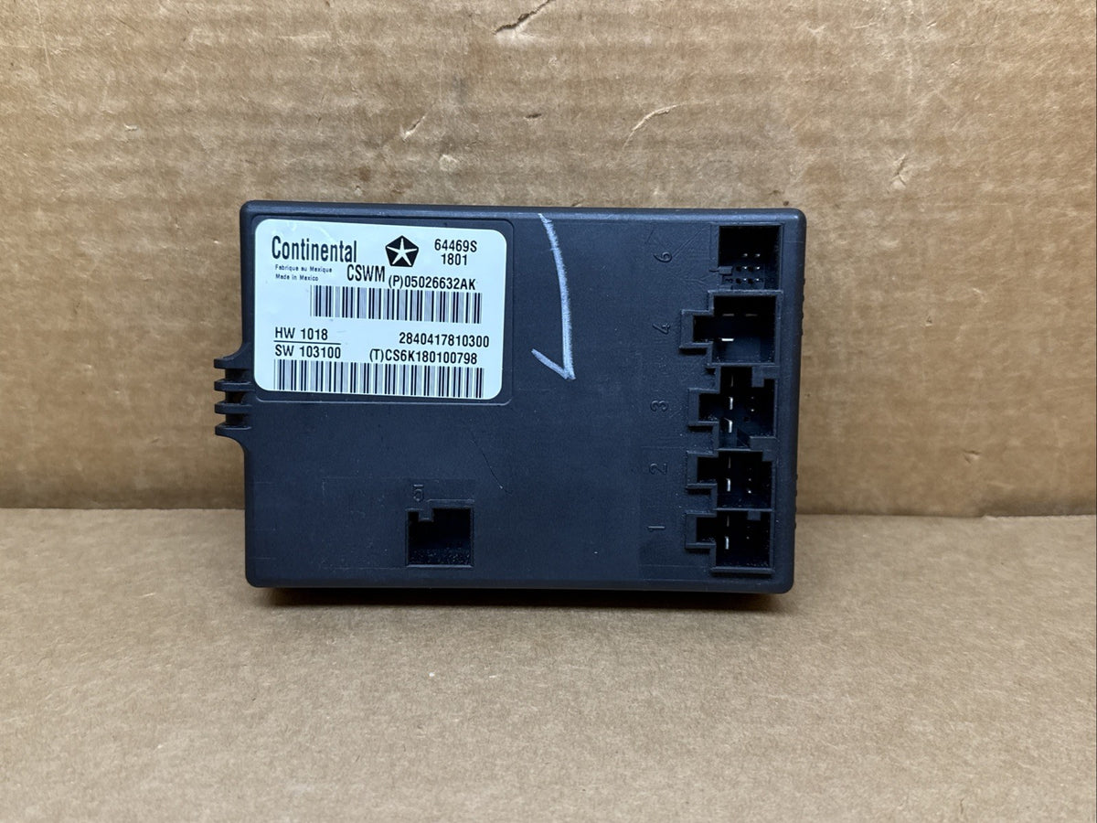 2011 2019 DODGE CARAVAN SEAT MEMORY CONTROL MODULE OEM 05026632AK0