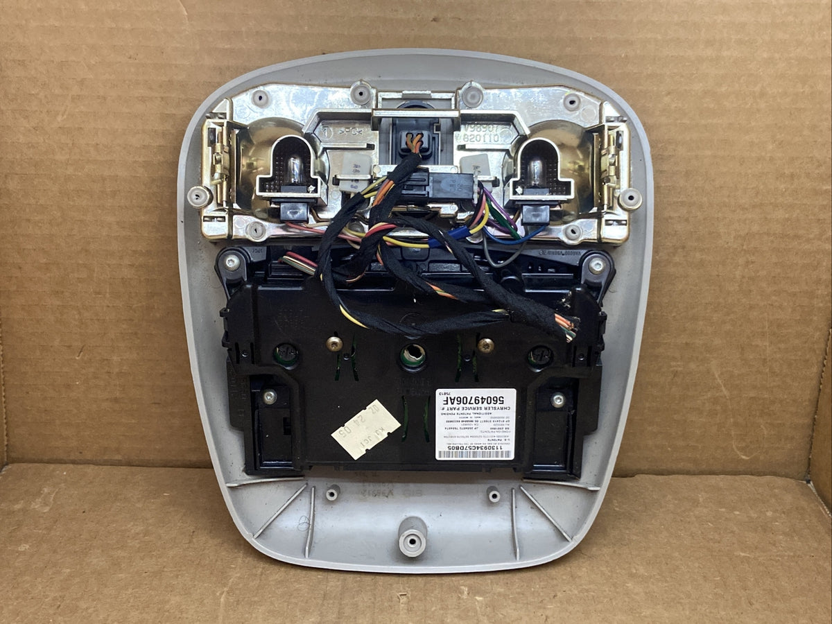 2002 2005 Dodge Ram Overhead Console Dome Map Lights Digital Display 56049706AF4