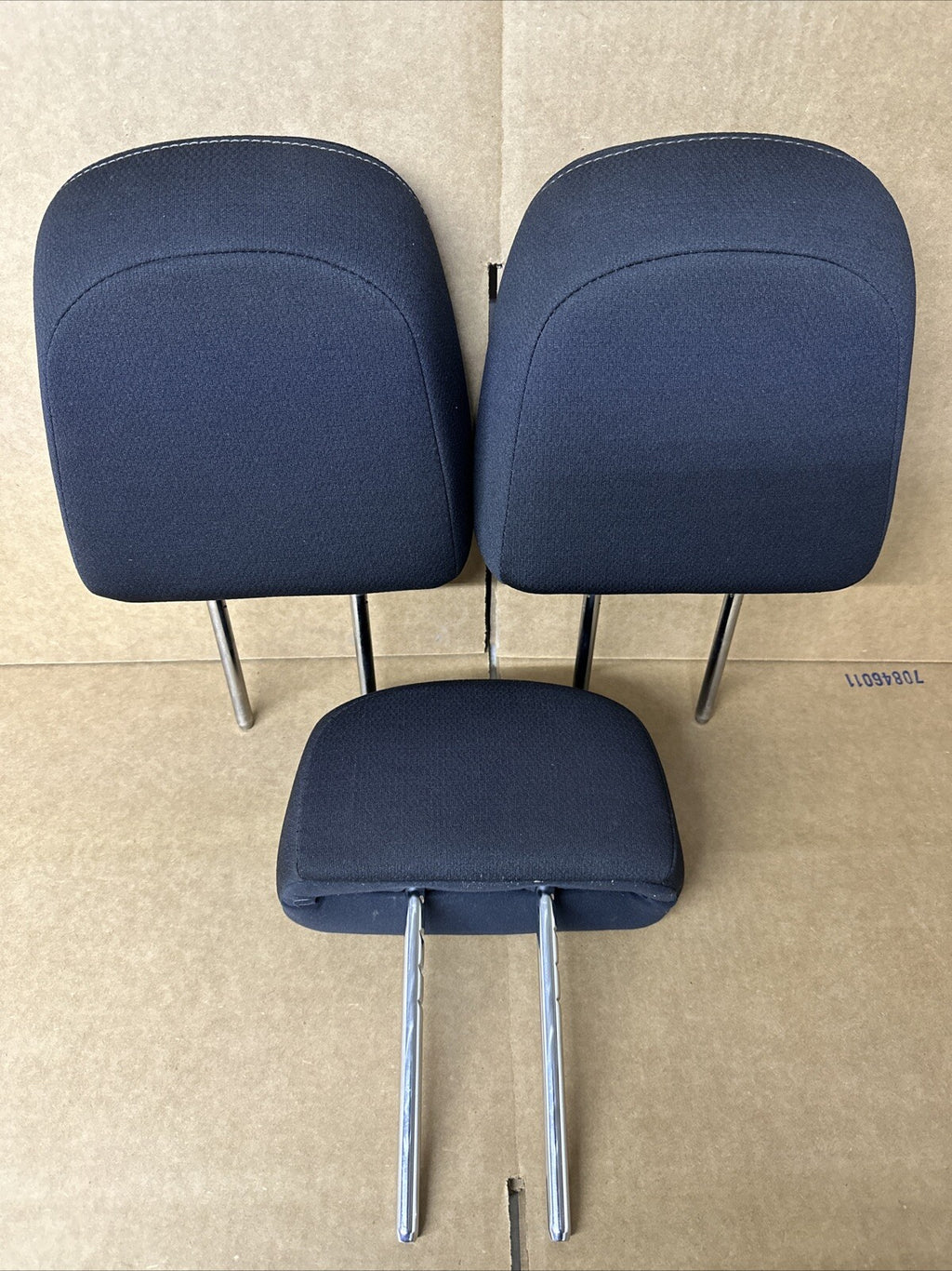 2011 2014 Ford F 150 F150 Back Rear Head Rest Headrest Black Cloth Set of 36