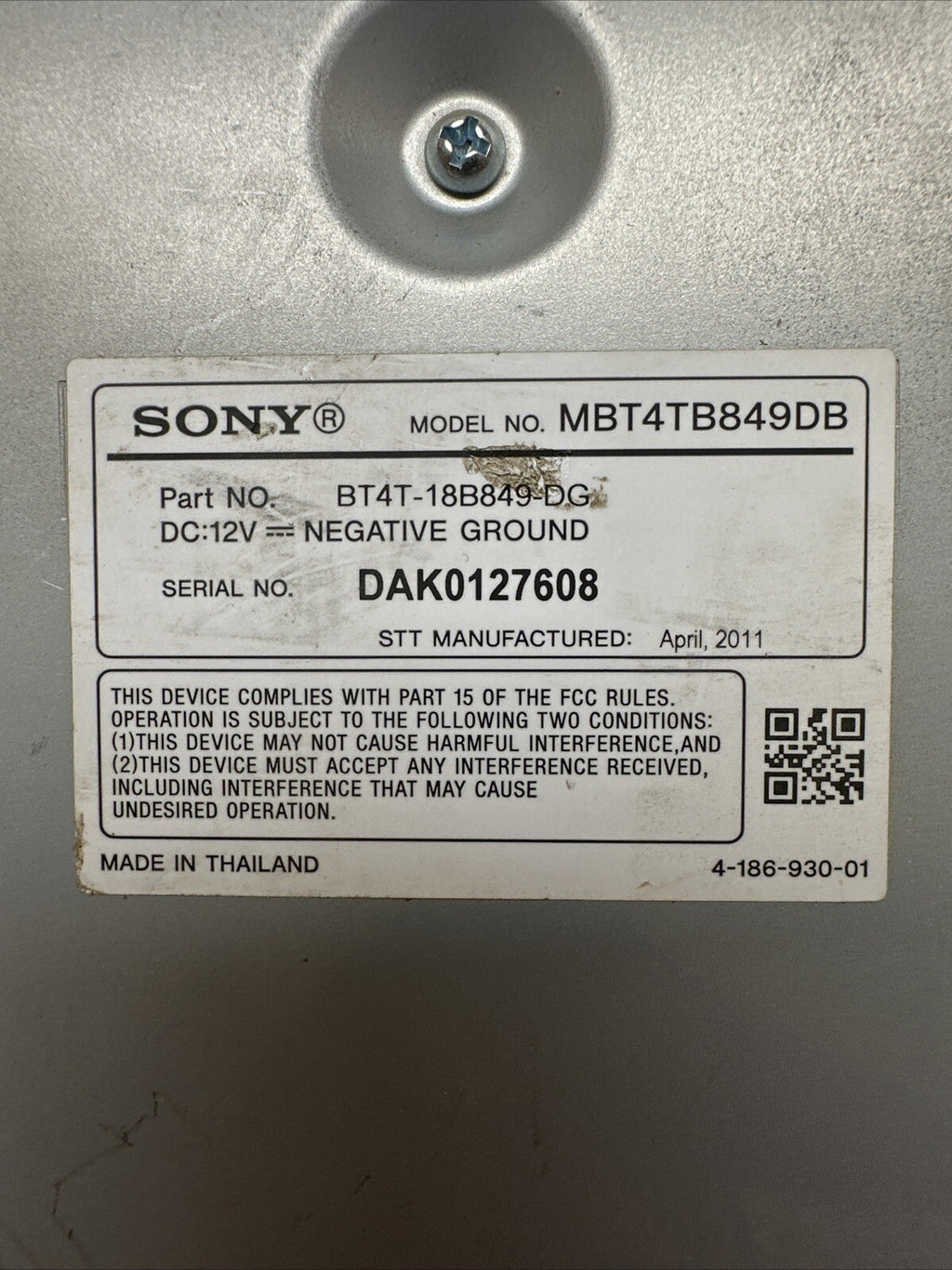 2011 2014 Ford Edge Radio Amp Amplifier Sony BT4T 18B849 DG7