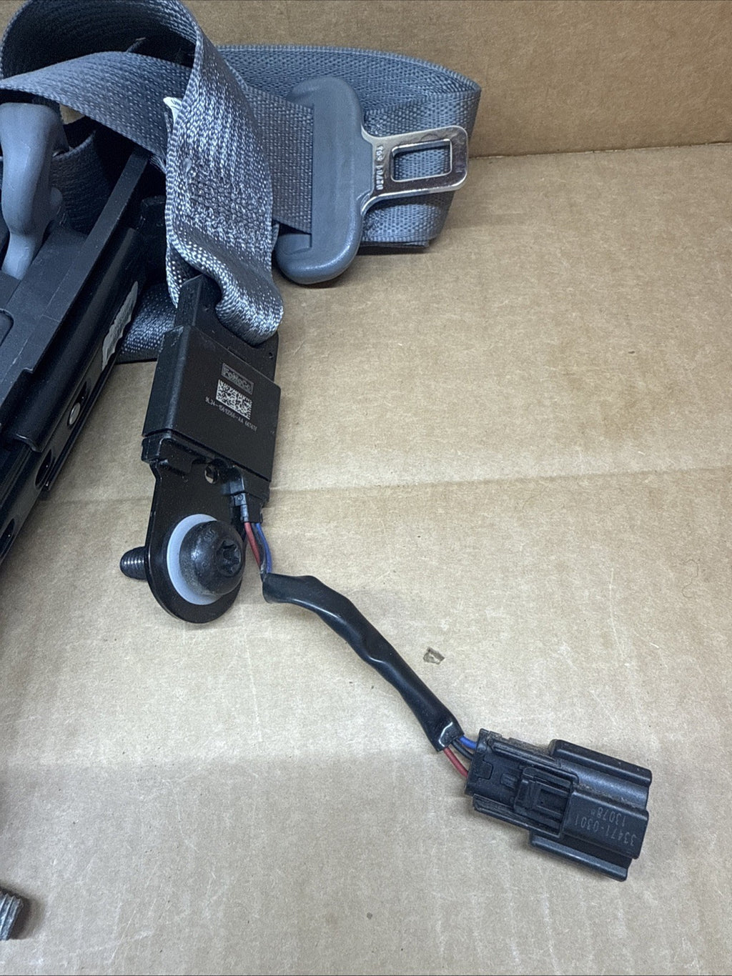 09 14 F 150 F150 Crew Cab Front Left Right Seat Belt Seatbelt Retractor Gray Set5