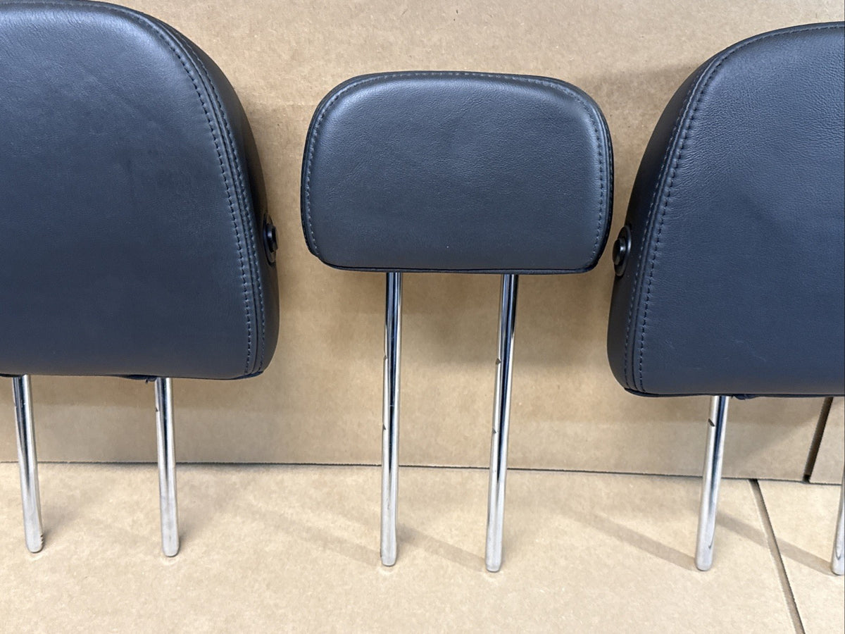 2011 2014 Ford F 150 F150 Back Rear Head Rest Headrest Black Leather Set of 32