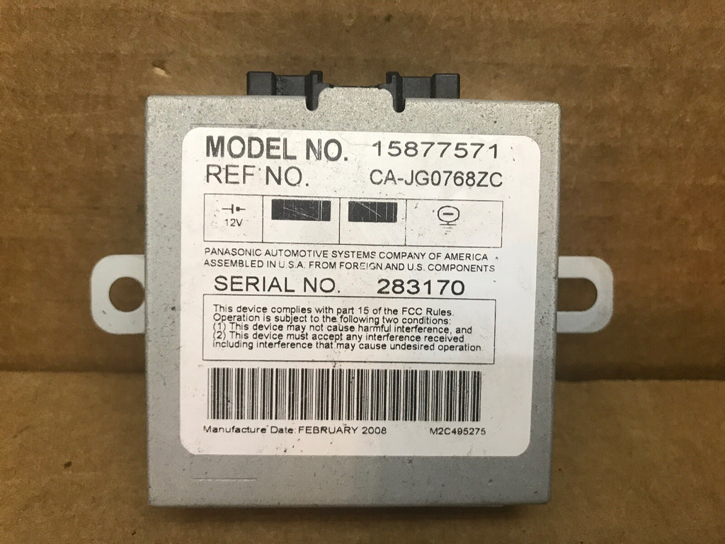 2008 GMC YUKON SUBURBAN TAHOE REAR VIEW CAMERA CONTROL MODULE 15877571 OEM #44A1