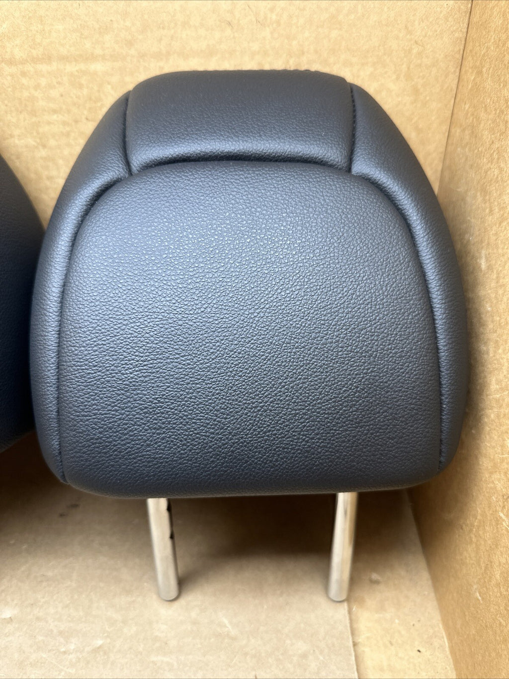 2014 2020 NISSAN ROGUE REAR LEFT CENTER RIGHT SEAT BLACK LEATHER HEADRESTS5