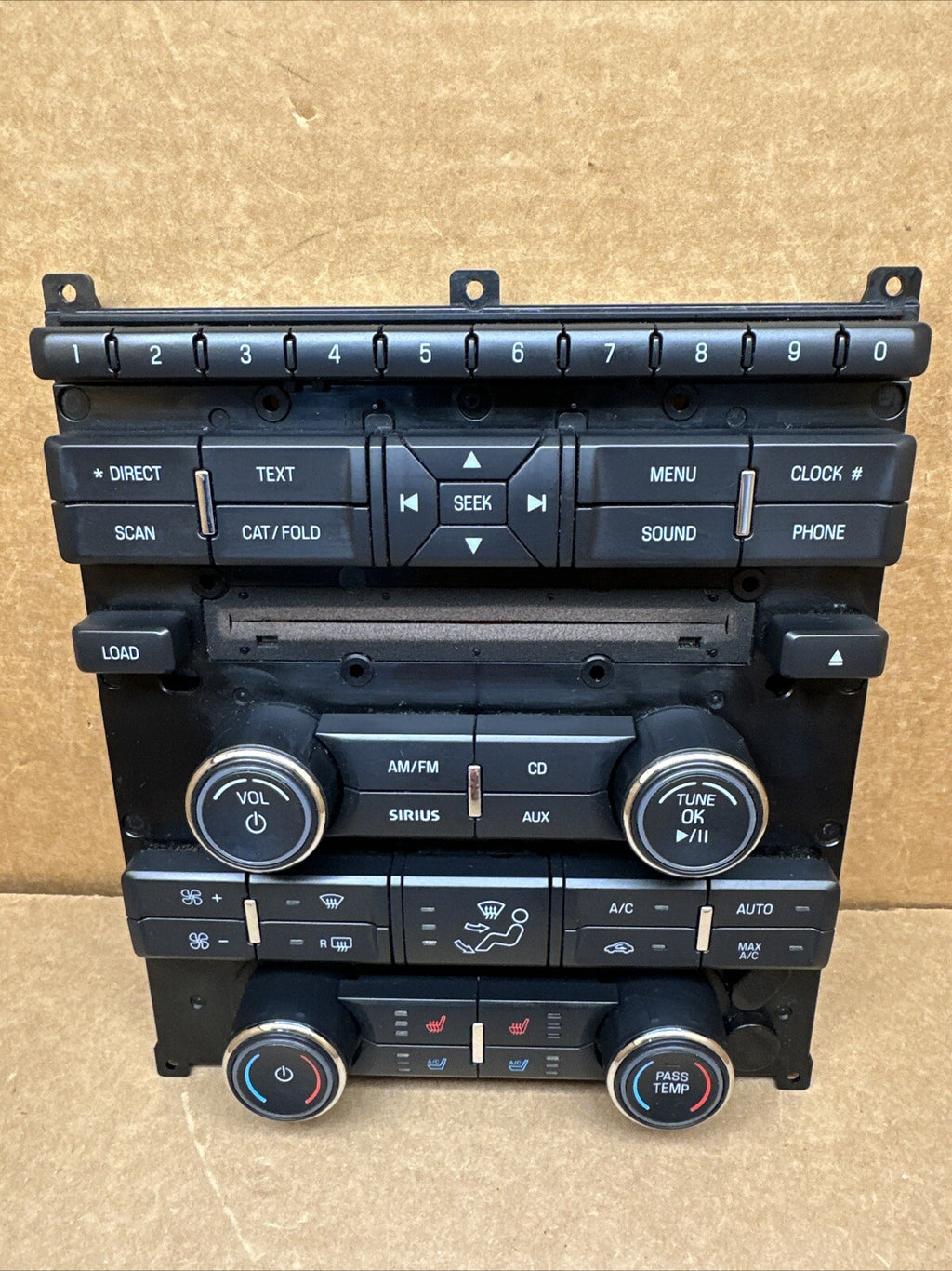 2010 2012 Ford Taurus Radio Face Plate Climate Control Panel OEM AG1T 18A802 DB1