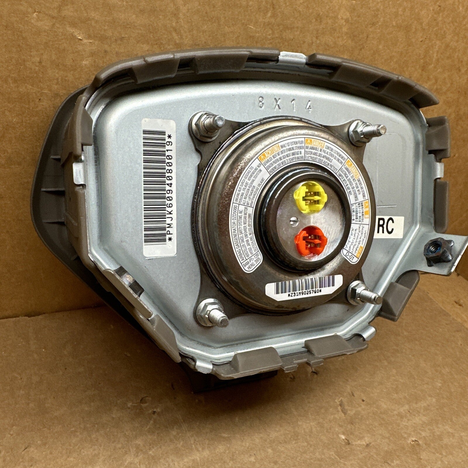2007 2015 Infiniti G37 Left Driver Side Steering Wheel Air Bag Airbag Tan Wheat6