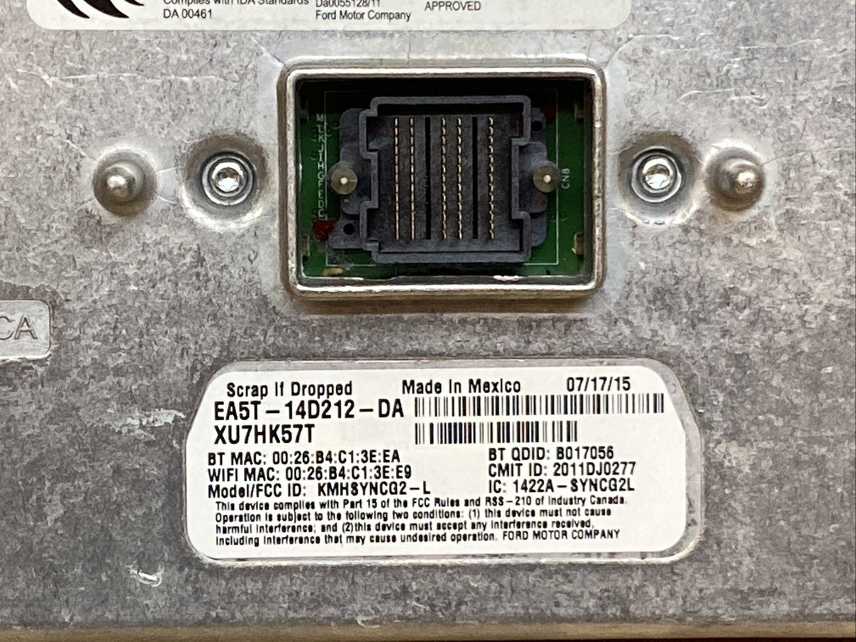 2015 Ford Taurus Sync2 APIM Module DG1T 14F239 BV EA5T 14D212 DA3