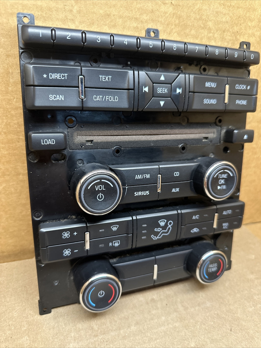 2010 2012 Ford Taurus Radio Face Plate Climate Control Panel OEM AG1T 18A802 BB3