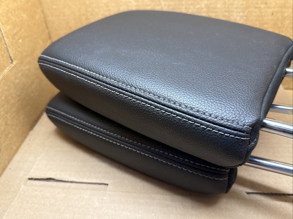 2016 2024 Nissan Titan Head Rest Headrest Rear Back Seat Set Leather Black7