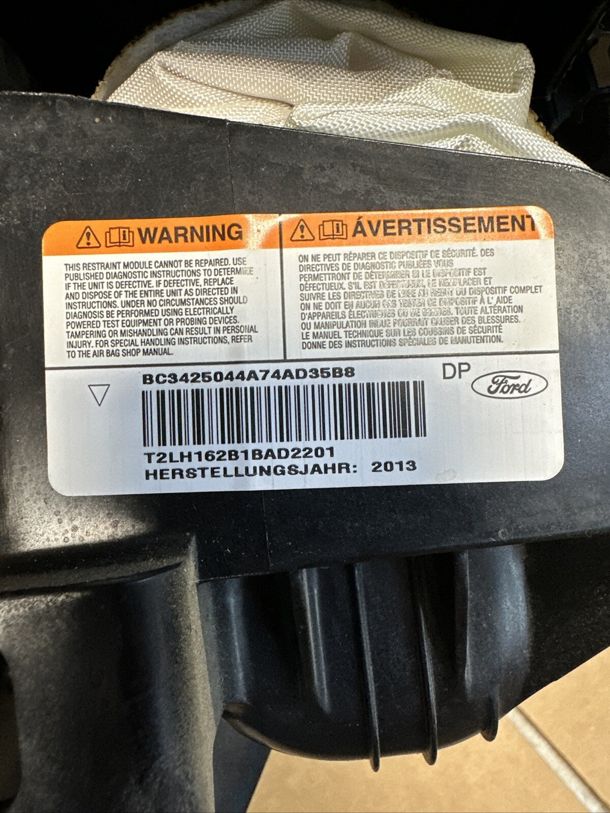 2011 2016 Ford F250 F 250 Front Right Passenger Side Dash Air Bag Airbag6