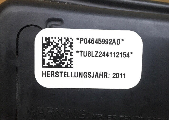 09 14 200 JOURNEY AVENGER RIGHT FRONT PASSENGER SEAT AIRBAG AIR BAG P04645992AD2