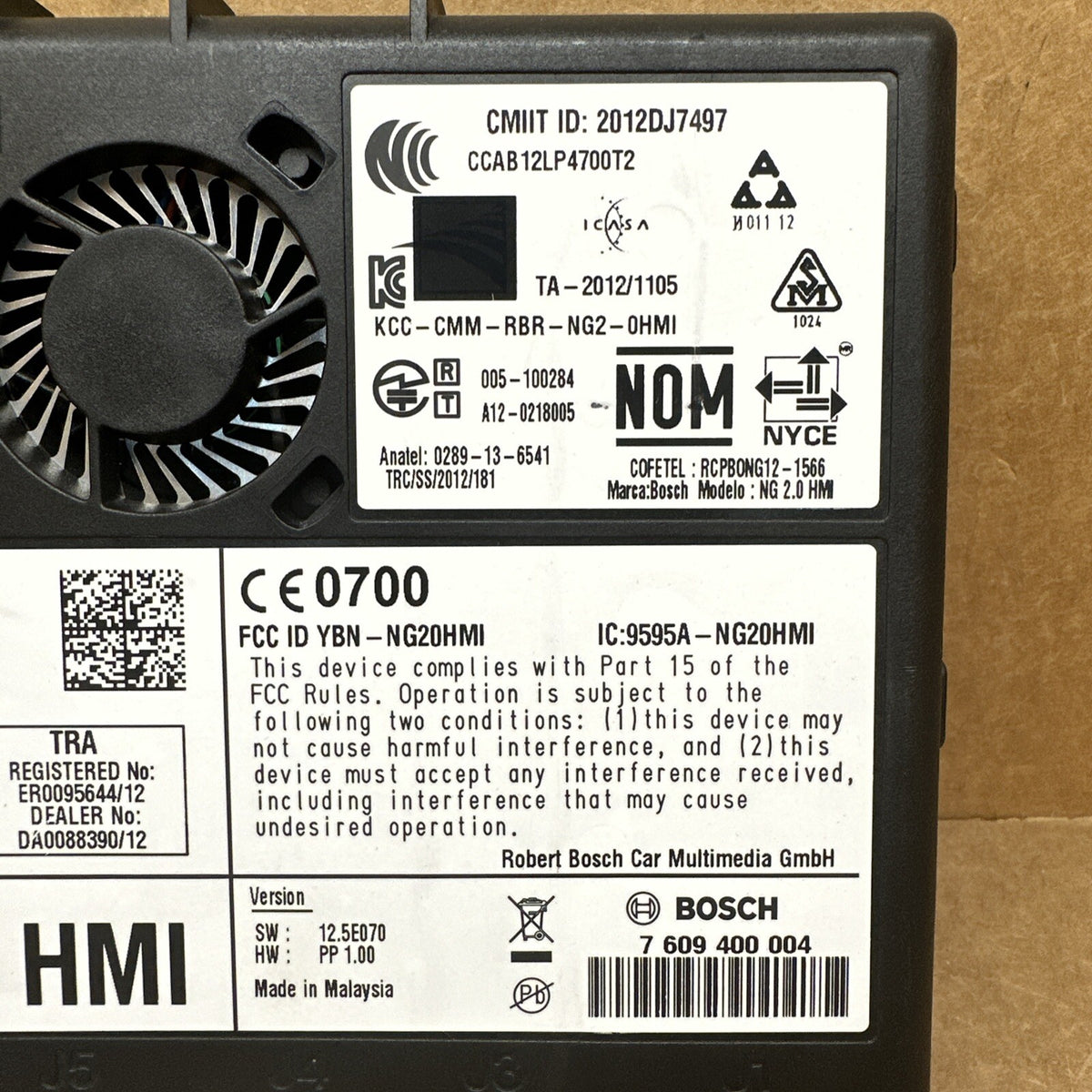 2014 GM HMI Human Machine Interface NG 2.0 Control Module 231743912