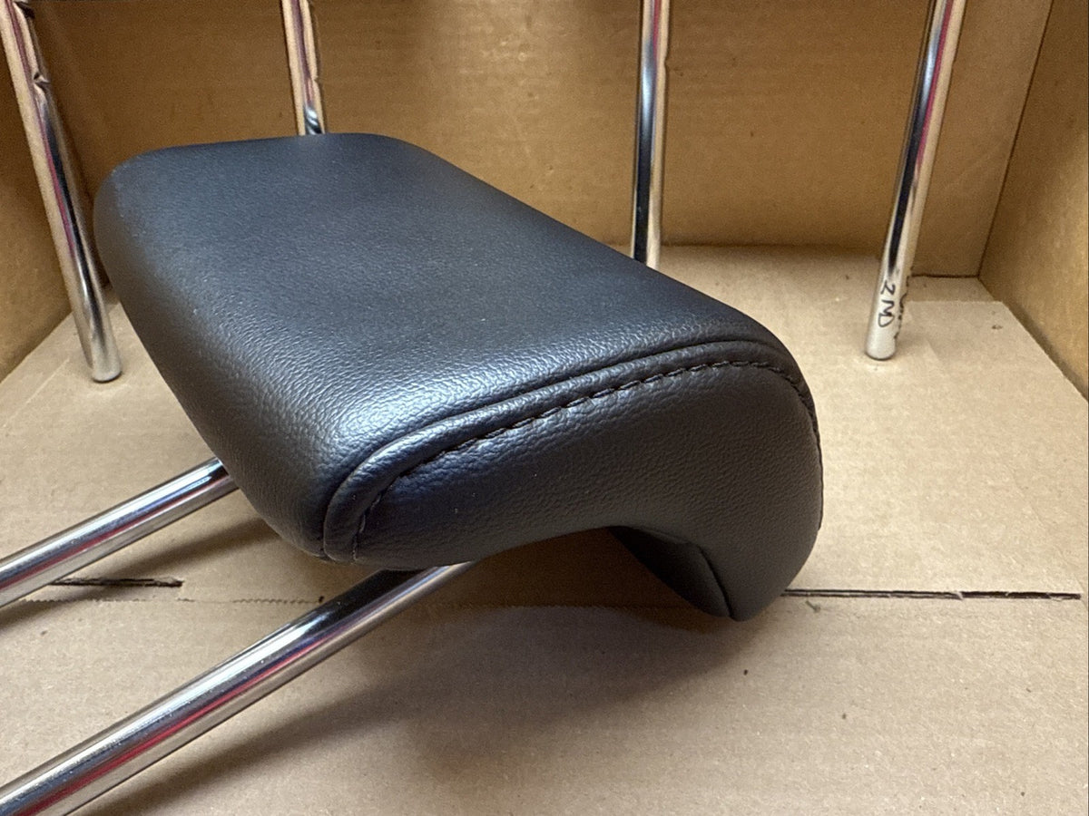 2015 2020 FORD EDGE OEM REAR BACK SEAT HEADRESTS HEAD REST BLACK LEATHER SET 37