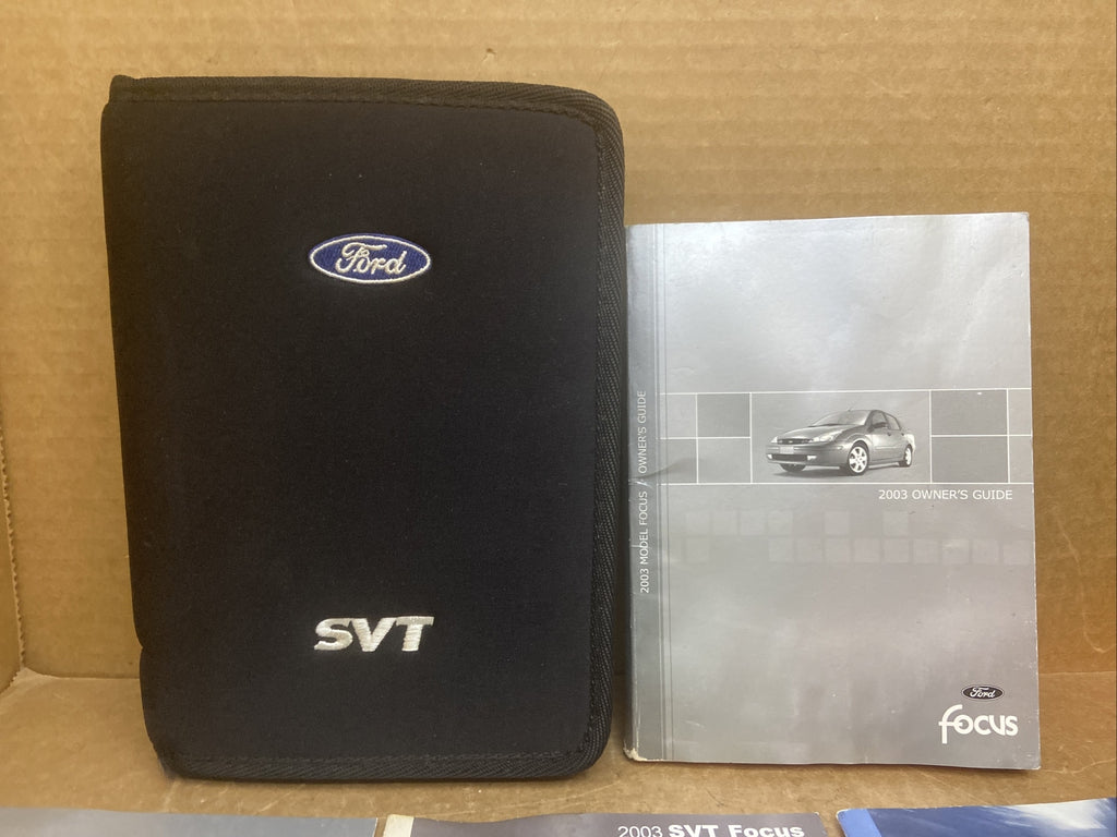 2003 03 Ford Focus SVT Owner's Owners Owner Manual Book Guide Set Case OEM1