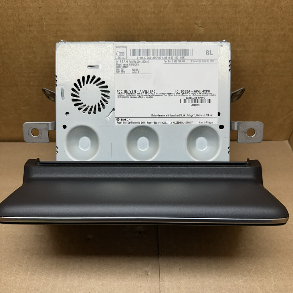 2019 2022 NISSAN ALTIMA RADIO RECEIVER DISPLAY SCREEN SATELLITE 2591A6CA0E4