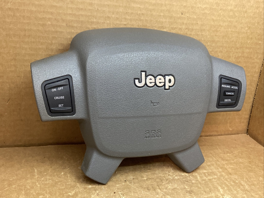 05 07 Grand Cherokee Front Left Driver Side Steering Wheel Air Bag Airbag Gray2