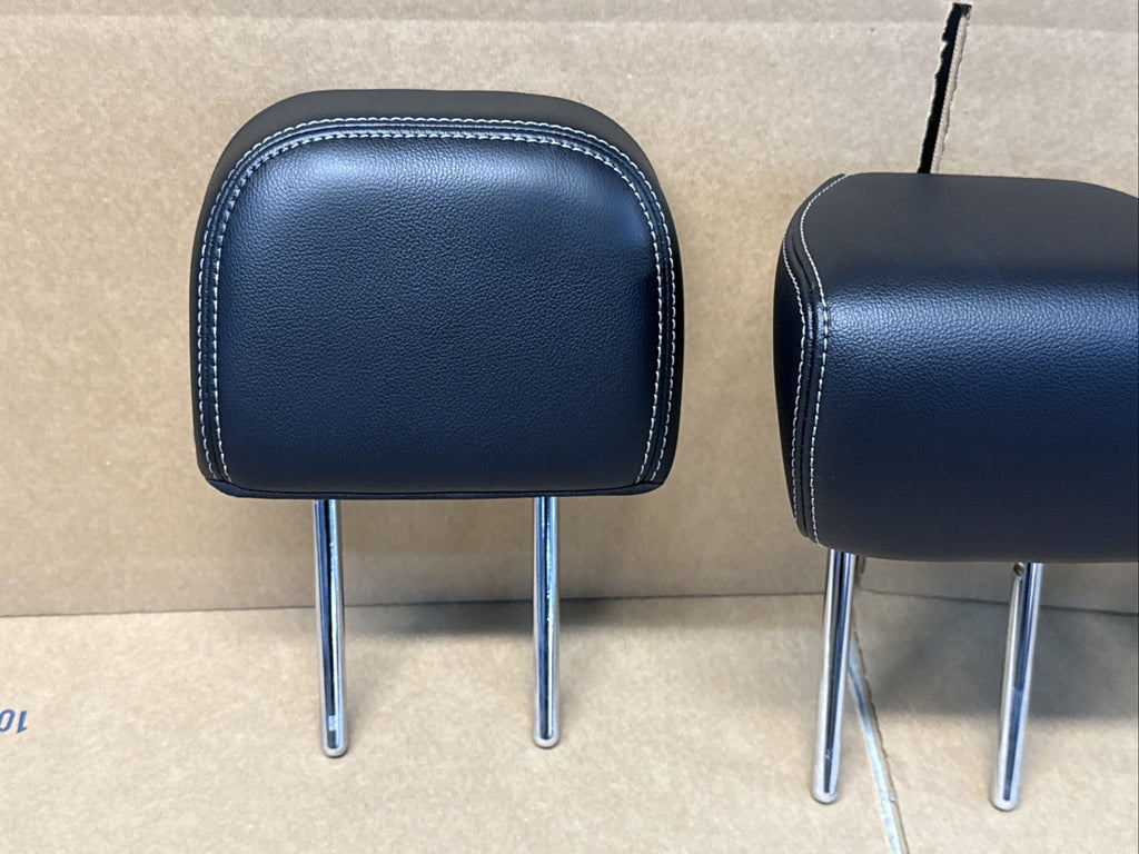 2020 2022 Ford Escape Rear 2nd Row Head Rest Headrest Set 3 Leather OEM Black2