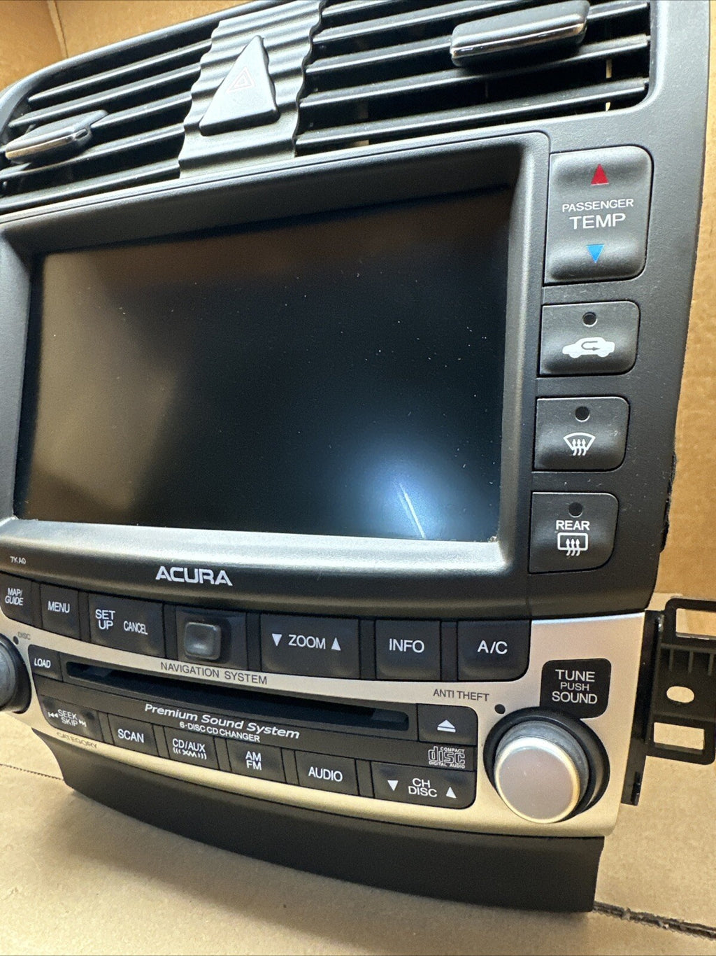 2006 2008 ACURA TSX NAVIGATION GPS RADIO STEREO CD CHANGER 39175 SEC L810 M14