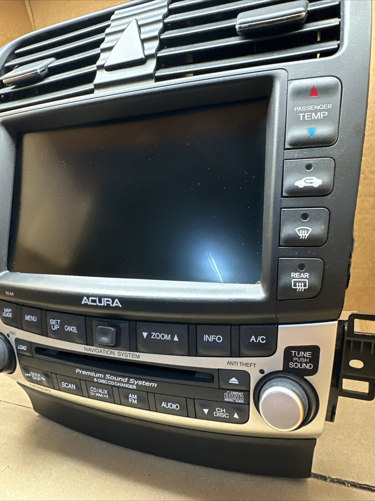 2006 2008 ACURA TSX NAVIGATION GPS RADIO STEREO CD CHANGER 39175 SEC L810 M14