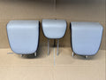 2015 2021 Kia Sedona 3rd Row Rear Head Rest Headrest Set Black Gray Leather0