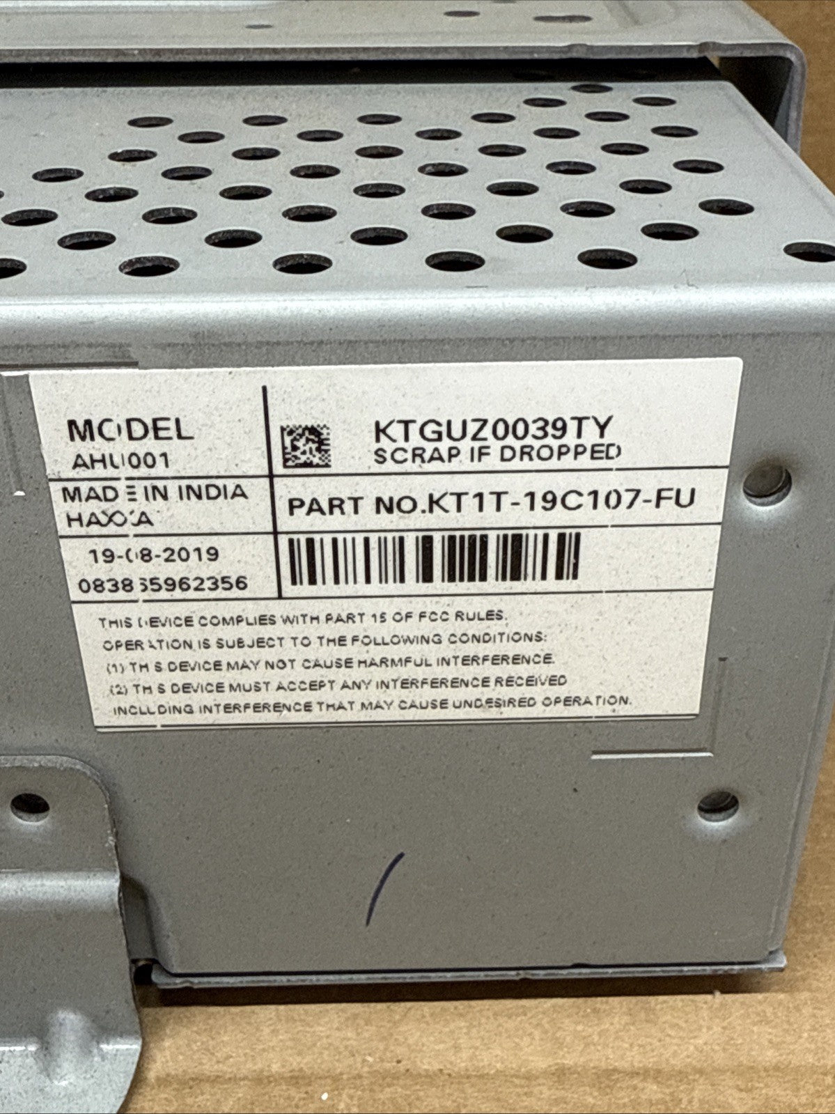 2019 2021 Ford Transit Connect Radio Stereo Audio Sound Receiver KT1T 19C107 FU1