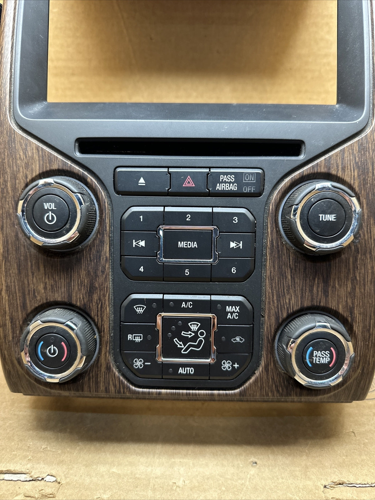 2013 2014 F 150 F150 Radio Control Panel Bezel Woodgrain EL3T 18A802 GASMPQ1