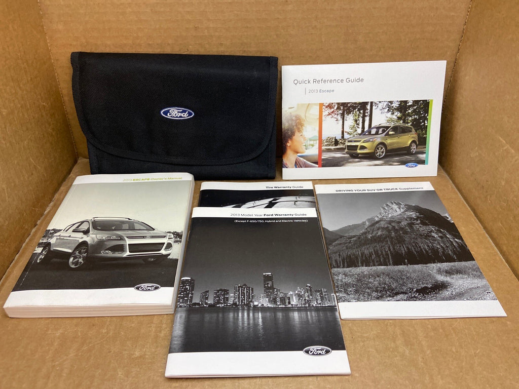 2013 13 FORD ESCAPE OWNER'S OWNERS OWNER MANUAL BOOK GUIDE SET CASE OEM0
