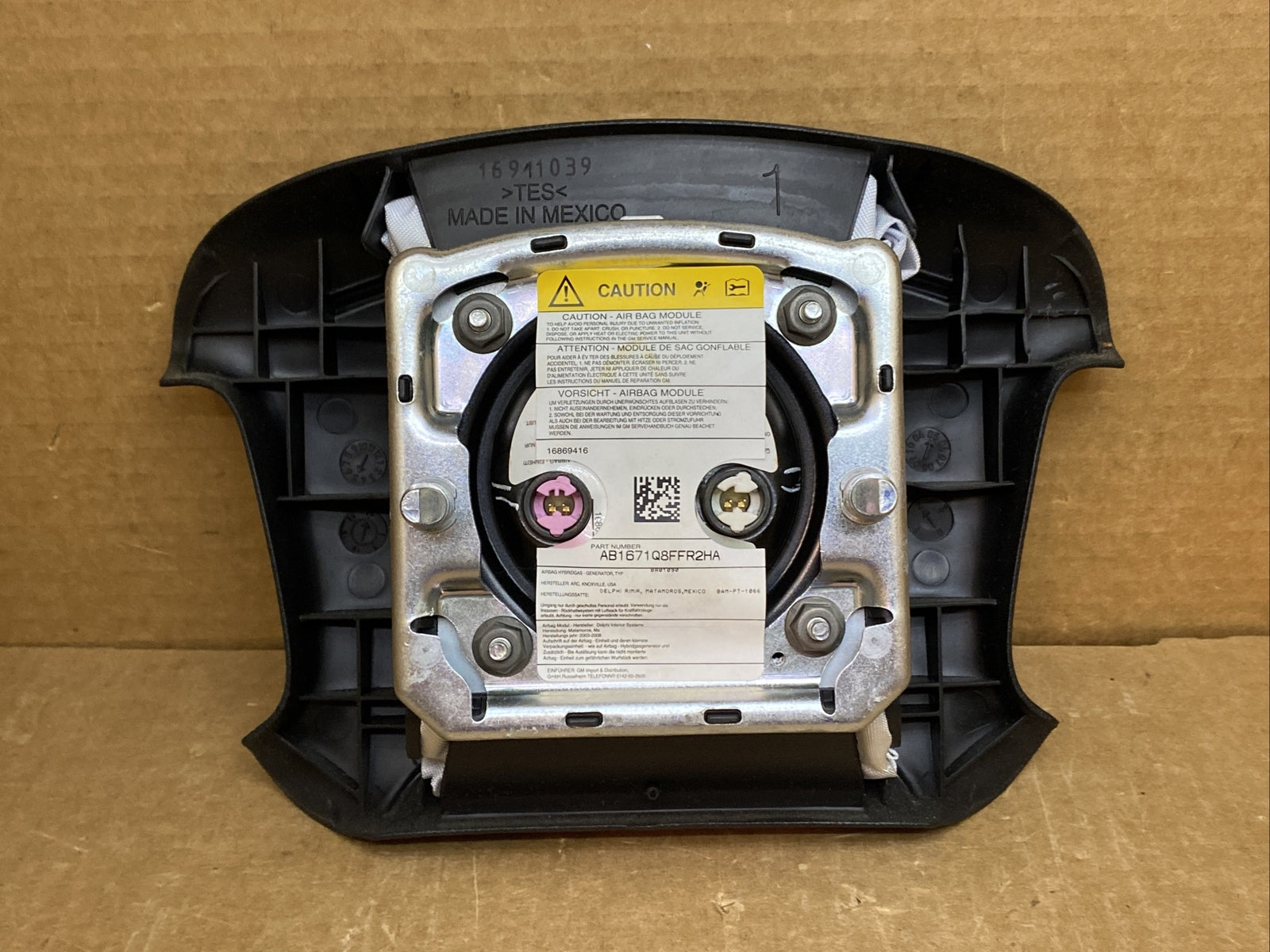 06 16 Chevy Impala SS Front Left Driver Side Steering Wheel Air Bag Airbag8