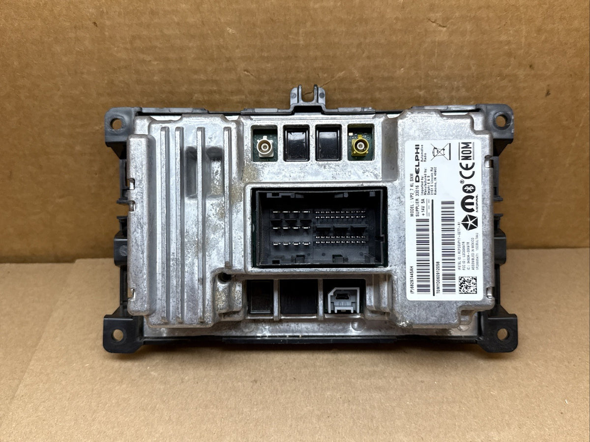 2019 Jeep Cherokee 7" Touch Screen Bluetooth Radio Receiver OEM 68297445AH6
