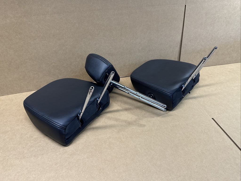 2011 2014 Ford F 150 F150 Back Rear Head Rest Headrest Black Leather Set of 310
