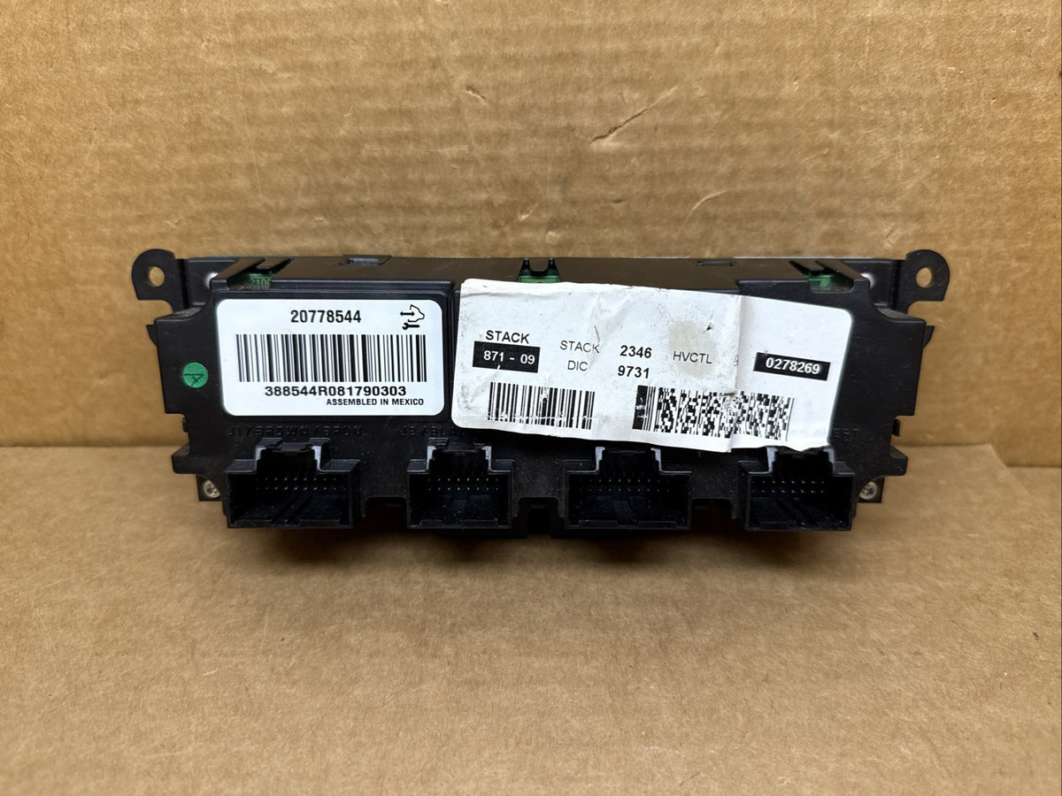 2008 2012 Traverse Enclave Digital Climate Temp Temperature Control 207785447
