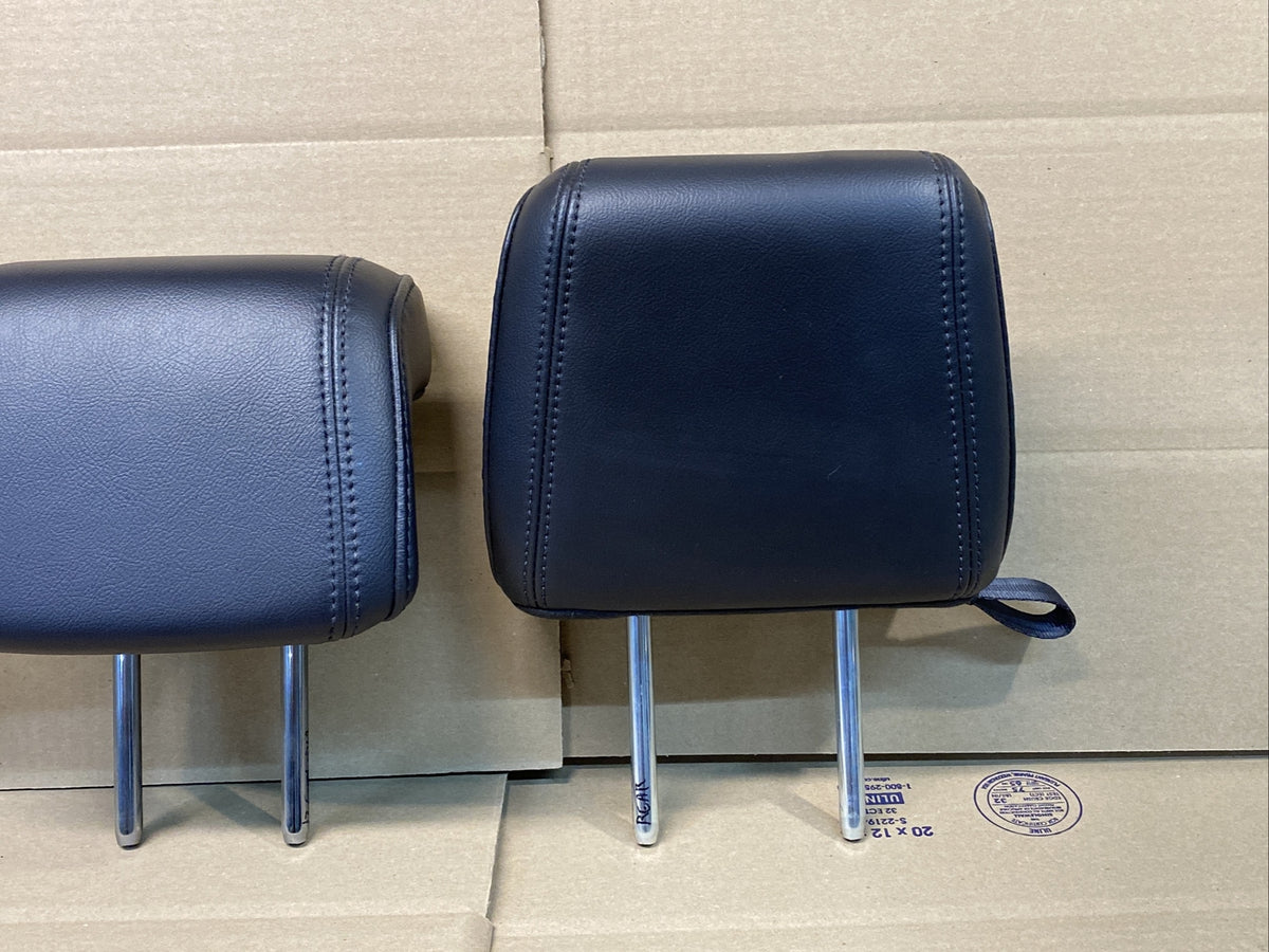 2011 2015 Ford Explorer Back Rear Head Rest Headrest Black Leather Set3