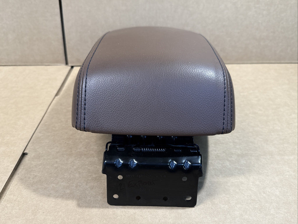 2011 2018 Ford Explorer Center Console Lid Cover Top Arm Rest Armrest Brown7