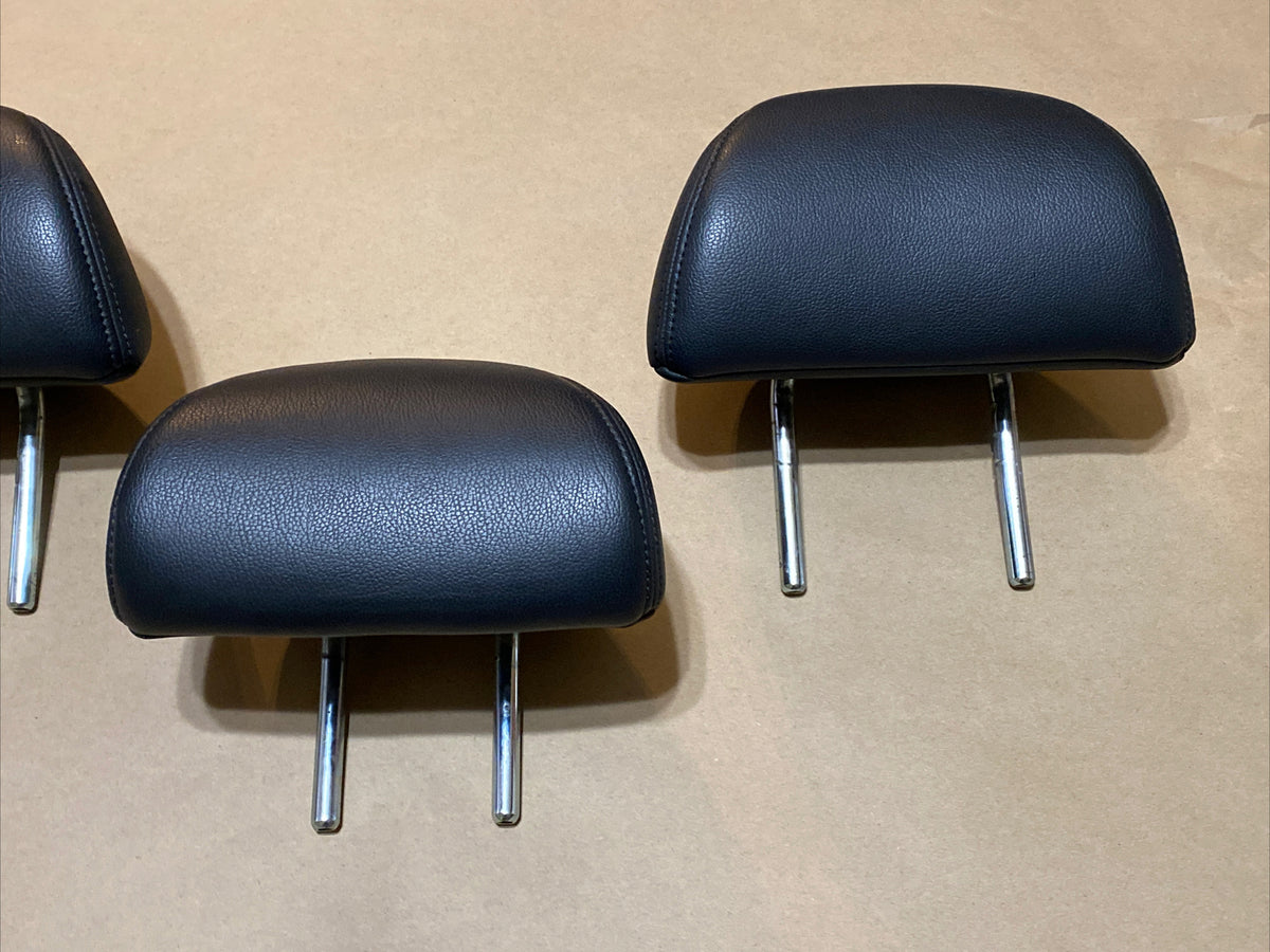 2008 2012 Honda Accord Sedan Back Rear Head Rest Headrest Black Leather Set 2