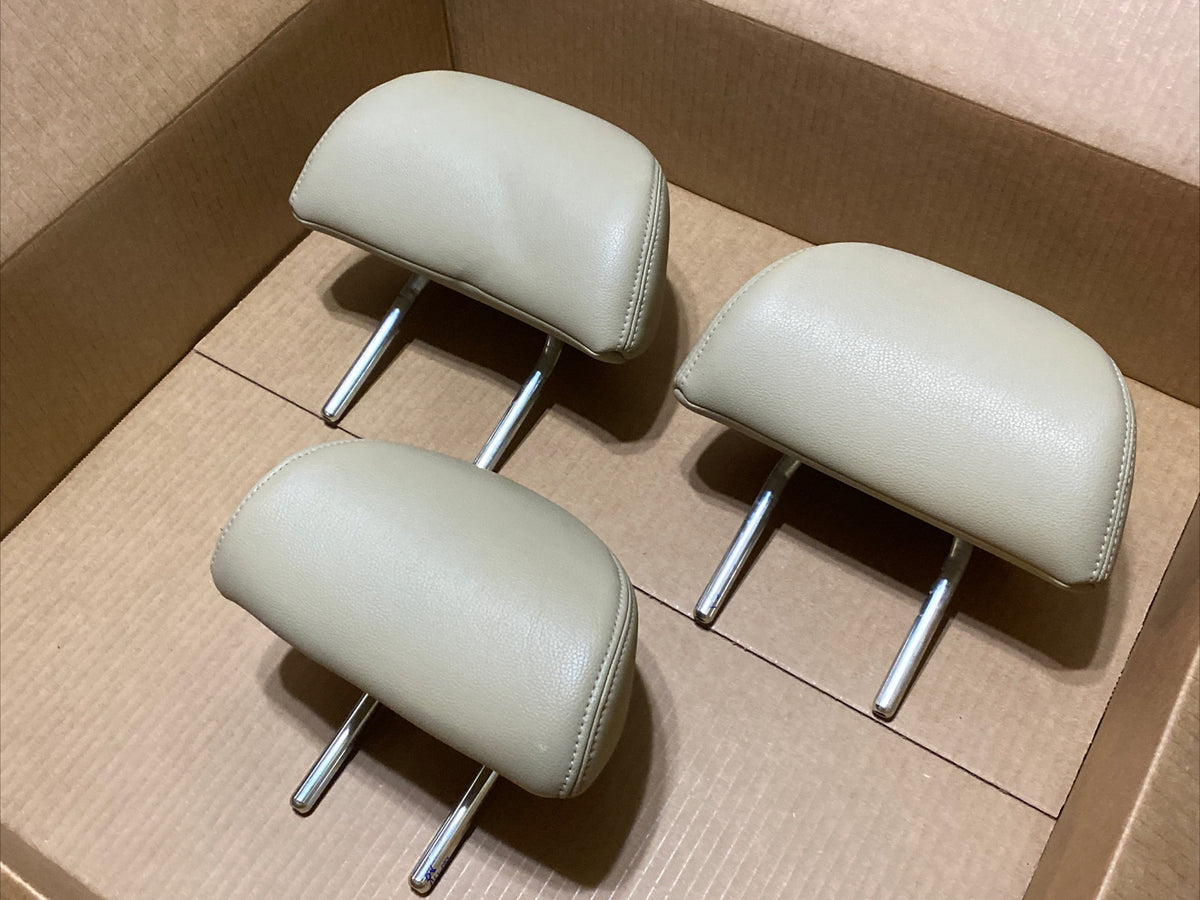 2008 2012 Honda Accord Sedan Back Rear Head Rest Headrest Leather Set Tan1