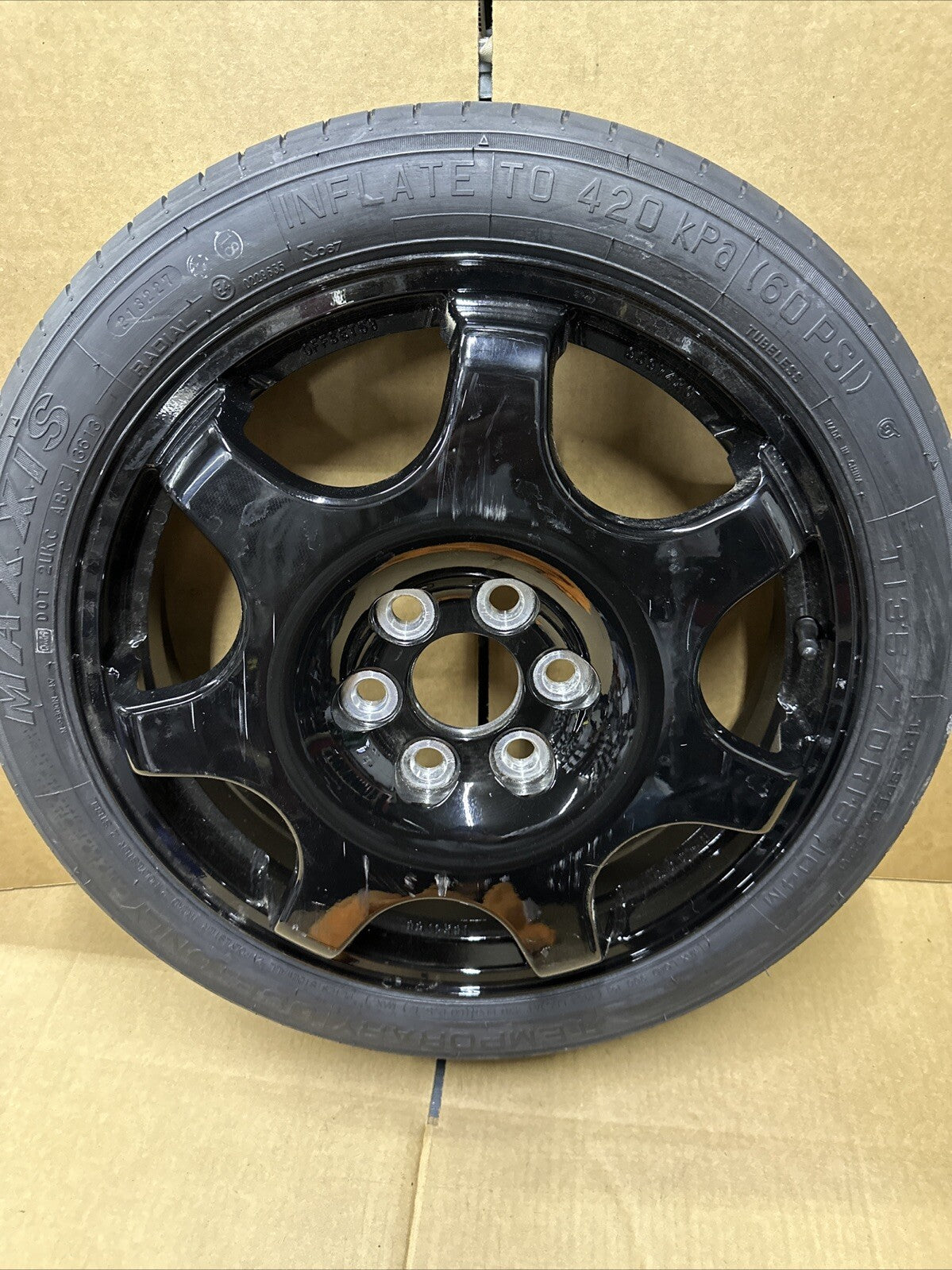 2010 2016 CADILLAC SRX OEM SPARE WHEEL AND TIRE JACK KIT DONUT COMPACT SPARE5
